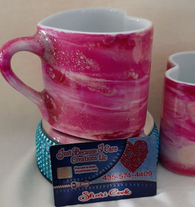 Pink Coffee Cups Set