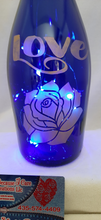 Load image into Gallery viewer, Etched Lighted Wine Bottle
