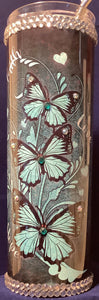 20 oz. Teal Butterfly Tumbler
